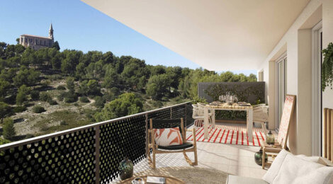 Programme immobilier neuf Villa Marguerite - Marseille 9 entre les hauteurs de St-Joseph et village du Redon (13009) - Référence : 12580