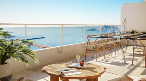 Programme immobilier neuf M99 - Marseille Joliette : appartements neufs T2–T4 avec vue mer et chauffage géothermique (13002) - Référence : 17067