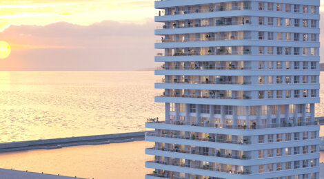 Programme immobilier neuf M99 - Marseille Joliette : appartements neufs T2–T4 avec vue mer et chauffage géothermique (13002) - Référence : 17067