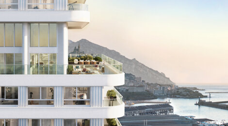 Programme immobilier neuf M99 - Marseille Joliette : appartements neufs T2–T4 avec vue mer et chauffage géothermique (13002) - Référence : 17067