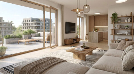 Programme immobilier neuf LES IRIS - Massy quartier Canopée près du Parc de Vilgénis (91300) - Référence : 17261