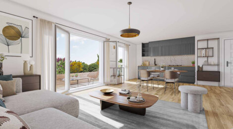 Programme immobilier neuf Les Terrasses des Canotiers - Meaux : appartements neufs du 2 au 5 pièces en cœur du centre administratif (77100) - Référence : 14960