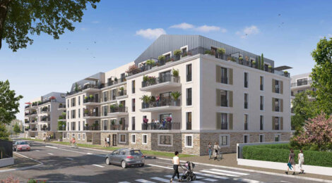 Programme immobilier neuf Les Terrasses des Canotiers - Meaux : appartements neufs du 2 au 5 pièces en cœur du centre administratif (77100) - Référence : 14960