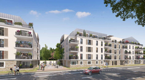 Programme immobilier neuf Les Terrasses des Canotiers - Meaux : appartements neufs du 2 au 5 pièces en cœur du centre administratif (77100) - Référence : 14960