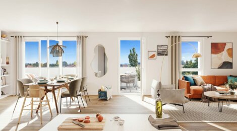 Programme immobilier neuf Les Promenades de l'Ourcq - Meaux : appartements neufs du studio au 4 pièces entre centre-ville et parc du Pâtis (77100) - Référence : 15571
