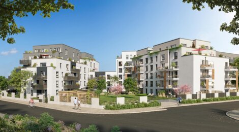 Programme immobilier neuf Les Promenades de l'Ourcq - Meaux : appartements neufs du studio au 4 pièces entre centre-ville et parc du Pâtis (77100) - Référence : 15571