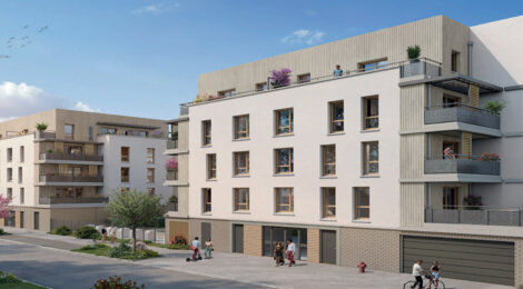 Programme immobilier neuf Les Allées du Bois - TVA 7% - Melun proche Paris avec futur T Zen 2 et cadre nature (77000) - Référence : 17111