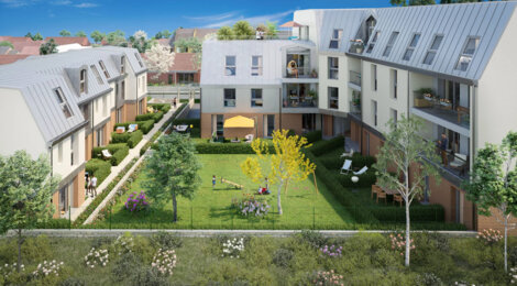 Programme immobilier neuf VILLA DES BLEUETS - Melun résidence calme à 15 min de la gare RER D (77000) - Référence : 12188