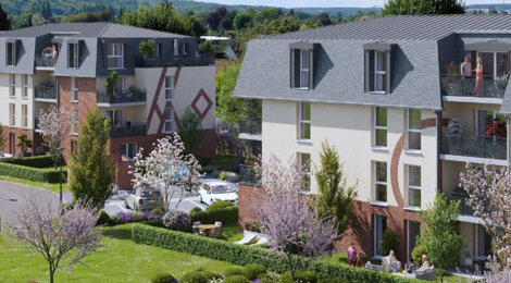 Programme immobilier neuf Les Terrasses du Chateau - Ménilles cœur de village à proximité d’Évreux (27120) - Référence : 13759