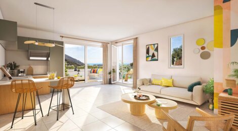 Programme immobilier neuf LES HAUTS JARDINS - Menton : appartements neufs avec vue sur la vallée sur les hauteurs (06500) - Référence : 14364