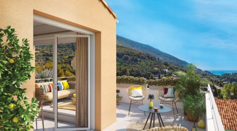 Programme immobilier neuf LES HAUTS JARDINS - Menton : appartements neufs avec vue sur la vallée sur les hauteurs (06500) - Référence : 14364