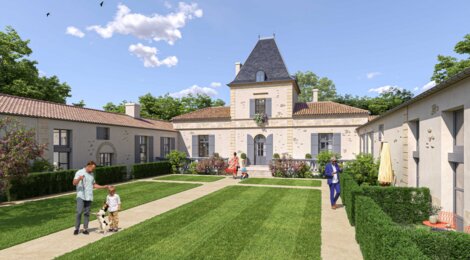 Programme immobilier neuf CHATEAU BON AIR - Mérignac : appartements neufs studio–T3 en Château rénové près de Mérignac Soleil (33700) - Référence : 9242
