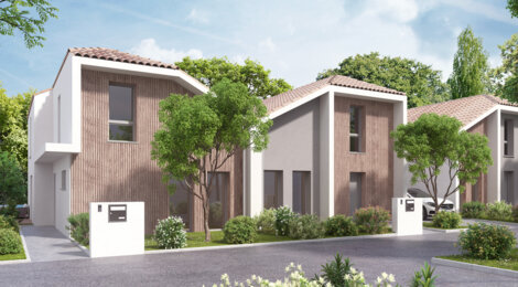 Programme immobilier neuf VILLAS DES ARTS - Mérignac maisons avec piscine proche gare (33700) - Référence : 18478