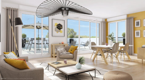 Programme immobilier neuf LES OPALINES - Méru : Appartements T2–T3 avec balcons, jardins et stationnements à 5 min du centre-ville (60110) - Référence : 12914
