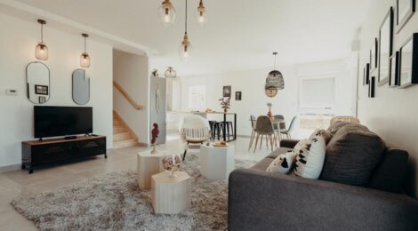 Programme immobilier neuf Les carrés du Chateau - Merville : Duplex-Jardin T4–T5 avec terrasses, jardins privatifs et proximité centre-ville (31330) - Référence : 7258