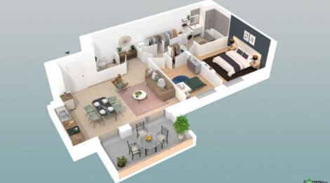 Programme immobilier neuf L'ENDROIT - Meximieux centre-ville : appartements neufs du T2 au T4 avec espaces extérieurs (01800) - Référence : 2521