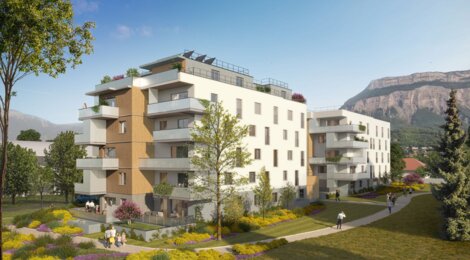 Programme immobilier neuf LE RICOCHET - Meylan : appartements neufs T2–T4 avec vue sur le massif de Belledonne (38240) - Référence : 11753