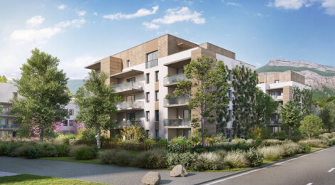 Programme immobilier neuf Domaine des Setiers - Meylan aux portes de Grenoble près du parc Bruchet (38240) - Référence : 15375