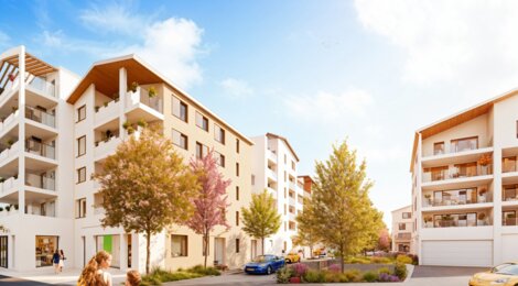Programme immobilier neuf LES TOITS MAJOLANS - Meyzieu au coeur du quartier des Plantées proche commodités (69330) - Référence : 16063