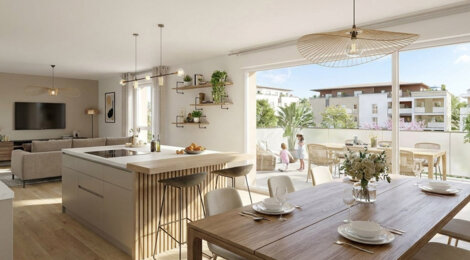 Programme immobilier neuf TERRASSES ET JARDINS - Meyzieu résidence verdoyante connectée à Lyon (69330) - Référence : 17544