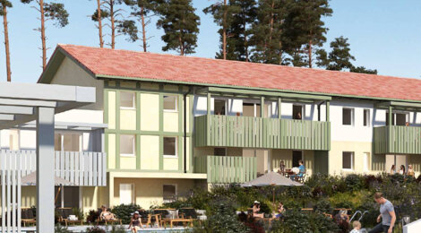 Programme immobilier neuf Bleu Canopée - Mimizan Plage : Appartements T2–T4 avec terrasses, parking sécurisé et proximité océan (40200) - Référence : 14798