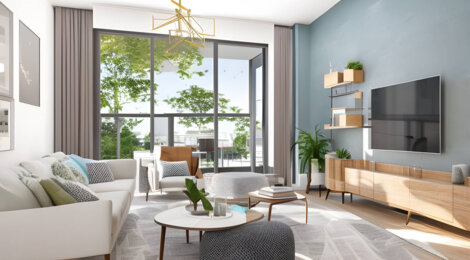 Programme immobilier neuf L'ÉTOILÉ - Mionnay : Appartements studio–T5 avec terrasses 71 m², parking et cuisine ouverte à 25 min de Lyon (01390) - Référence : 6486