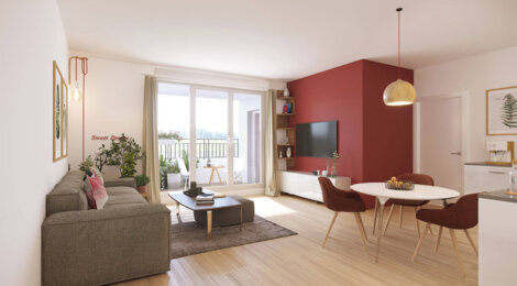 Programme immobilier neuf AUTHENTI'K - Miribel : Appartements T2–T5 avec balcons, terrasses et vue bucolique proche du centre-ville (01700) - Référence : 3472