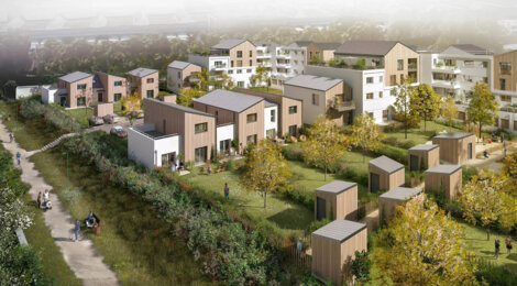 Programme immobilier neuf ARMONIA - Mondeville : appartements et maisons neuves dans un écrin de verdure (14120) - Référence : 14492