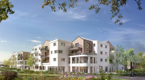 Programme immobilier neuf ARMONIA - Mondeville : appartements et maisons neuves dans un écrin de verdure (14120) - Référence : 14492