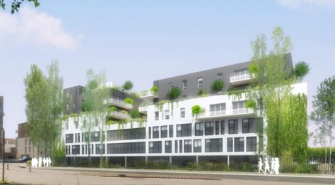 Programme immobilier neuf Les Terrasses de l'Orne - Mondeville : appartements neufs T1–T5 à deux pas de l'Orne et du bois du Biez (14120) - Référence : 11527
