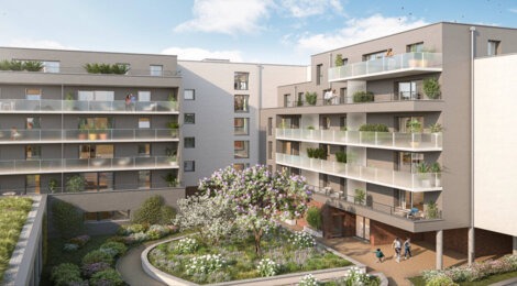 Programme immobilier neuf Green Hope - Mons-en-Barœul : Appartements T2–T5 avec loggias, parquet stratifié et proximité parc du Barœul (59370) - Référence : 14469