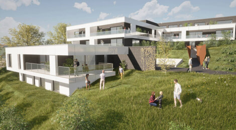 Programme immobilier neuf Parc Bellevue - Mont-Saint-Aignan : 18 appartements et maison neuve avec vues sur Rouen, jardin arboré (76130) - Référence : 15654