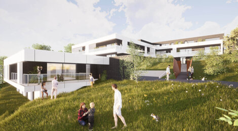 Programme immobilier neuf Parc Bellevue - Mont-Saint-Aignan : 18 appartements et maison neuve avec vues sur Rouen, jardin arboré (76130) - Référence : 15654