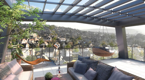 Programme immobilier neuf 90 Gallieni - Mont-Saint-Aignan : 25 appartements neufs avec vues sur le Val Saint-André, proximité Rouen (76130) - Référence : 10875