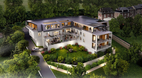 Programme immobilier neuf 90 Gallieni - Mont-Saint-Aignan : 25 appartements neufs avec vues sur le Val Saint-André, proximité Rouen (76130) - Référence : 10875