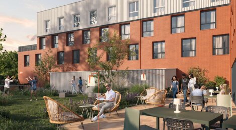 Programme immobilier neuf STUDENTLY MONTAUBAN - Montauban : 102 logements étudiants éligibles LMNP, à deux pas du Tarn et de la gare TGV (82000) - Référence : 17471