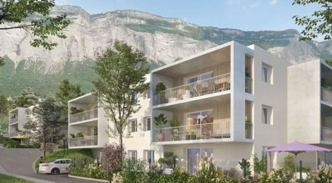 Programme immobilier neuf Les Azurés - Montbonnot Saint Martin appartements avec vues sur Belledonne (38330) - Référence : 17555