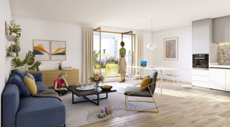 Programme immobilier neuf Terrasses de l'Odyssée -  Montigny-le-Bretonneux : appartements neufs du studio au 5 pièces à 7 min de la gare (78180) - Référence : 15398