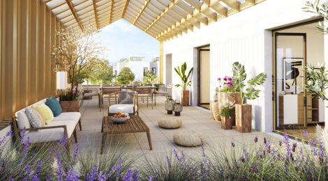 Programme immobilier neuf Terrasses de l'Odyssée -  Montigny-le-Bretonneux : appartements neufs du studio au 5 pièces à 7 min de la gare (78180) - Référence : 15398