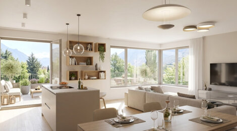 Programme immobilier neuf SURYA - Montmélian face aux massifs avec résidence moderne et parc (73800) - Référence : 17139