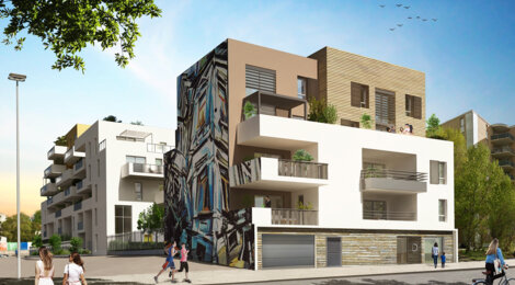 Programme immobilier neuf URBAN ESSENCE - BAT D - Montpellier : 117 appartements neufs du studio au T5 à 10 min de l’Hôtel de Région (34000) - Référence : 15145