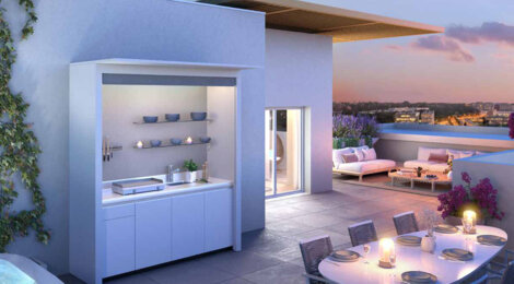 Programme immobilier neuf TIZIANO - Montpellier appartements lumineux près commerces et plages (34000) - Référence : 17479