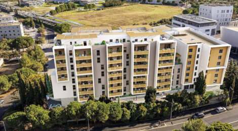 Programme immobilier neuf TIZIANO - Montpellier appartements lumineux près commerces et plages (34000) - Référence : 17479