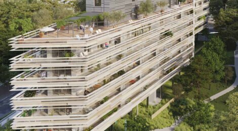 Programme immobilier neuf CASA PEIRA - Montpellier : appartements neufs du studio au 5 pièces au pied du parc de l’hôtel de ville (34000) - Référence : 15142