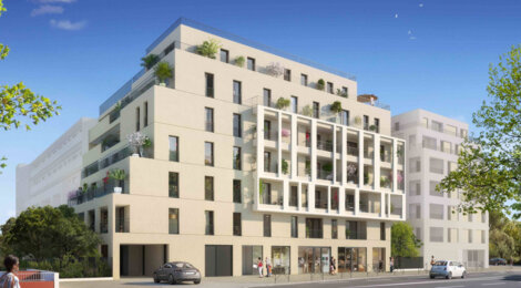 Programme immobilier neuf Diane Résidence - Montpellier : Appartements studio–T4 avec rooftop, terrasses et parkings à 800 m du Parc Montcalm (34000) - Référence : 5616