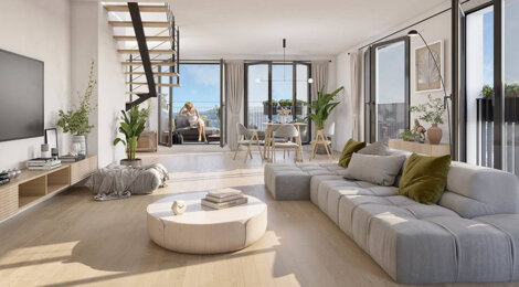 Programme immobilier neuf RESIDENCE THEIA - Montpellier : Appartements T2–T5 avec terrasses, parking sécurisé et proximité parc Montcalm (34000) - Référence : 14814