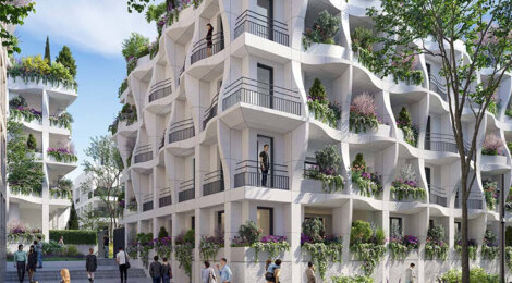 Programme immobilier neuf RESIDENCE THEIA - Montpellier : Appartements T2–T5 avec terrasses, parking sécurisé et proximité parc Montcalm (34000) - Référence : 14814