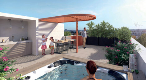Programme immobilier neuf clair de lum - Montpellier – Quartier EAI / Cité Créative à deux pas du tramway (34000) - Référence : 11856