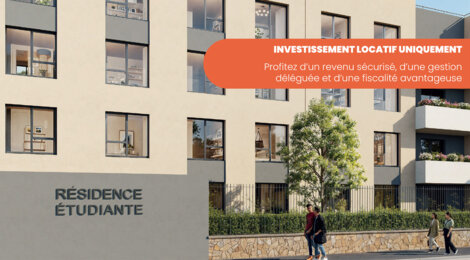 Programme immobilier neuf SAINT ROCH - Montpellier résidence étudiante proche tramway (34000) - Référence : 16749