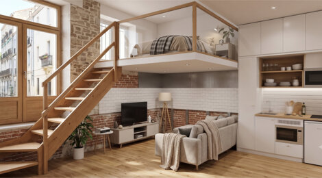 Programme immobilier neuf RUE BOUSCHET DE BERNARD - Montpellier studio réhabilité à 6 min du tramway (34000) - Référence : 17994